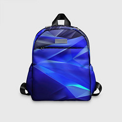 Детский рюкзак Black and blue abstract background sport style, цвет: 3D-принт