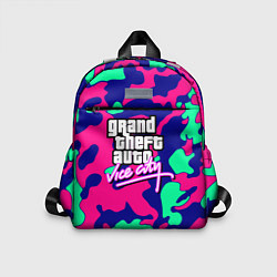 Детский рюкзак GTA vice city камуфляж, цвет: 3D-принт
