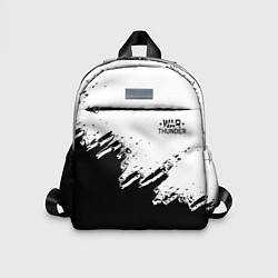 Детский рюкзак Warthunder чёрно белые краски гейм
