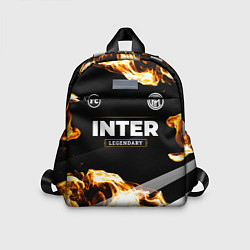 Детский рюкзак Inter legendary sport fire, цвет: 3D-принт