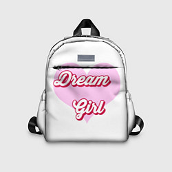 Детский рюкзак Девушка-мечта и розовое сердце