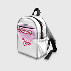 Детский рюкзак Девушка-мечта и розовое сердце, цвет: 3D-принт — фото 2