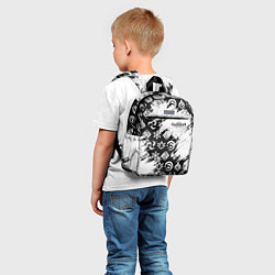 Детский рюкзак Genshin Impact - брызги краски, цвет: 3D-принт — фото 2