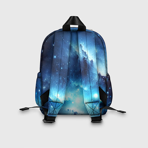 Детский рюкзак Космический голубой пейзаж / 3D-принт – фото 2