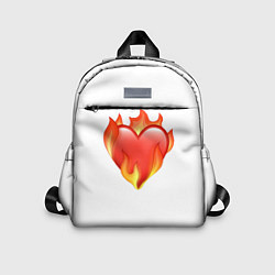 Детский рюкзак Сердце в огне эмодзи