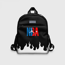 Детский рюкзак Баскетбол нба огонь, цвет: 3D-принт