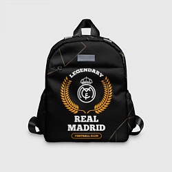 Детский рюкзак Лого Real Madrid и надпись legendary football club