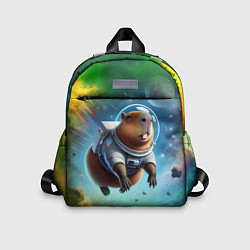 Детский рюкзак Капибара в космосе - нейросеть, цвет: 3D-принт