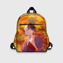 Детский рюкзак Гэн Асагири на фоне листвы из Доктора Стоуна, цвет: 3D-принт