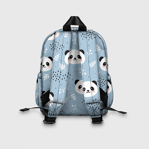 Детский рюкзак Панды и цветочки / 3D-принт – фото 2