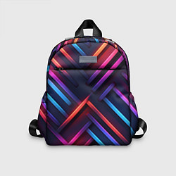 Детский рюкзак Неоновый узор пластины, цвет: 3D-принт