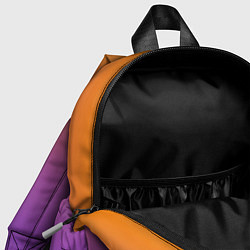Детский рюкзак Градиент оранжево-фиолетовый, цвет: 3D-принт — фото 2