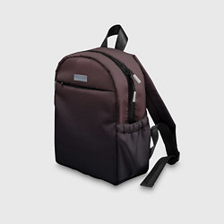 Детский рюкзак Градиент тёмный бордовый, цвет: 3D-принт — фото 2