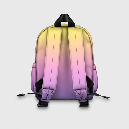 Детский рюкзак Нежный жёлто-сиреневый градиент / 3D-принт – фото 2