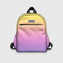 Детский рюкзак Нежный жёлто-сиреневый градиент, цвет: 3D-принт