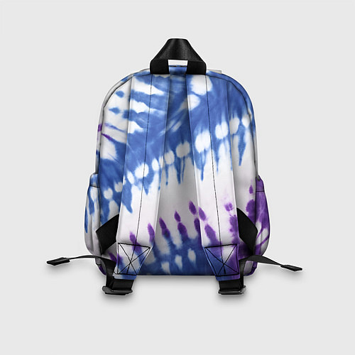 Детский рюкзак Сине-фиолетовый узор тай дай / 3D-принт – фото 2