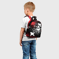 Детский рюкзак Форд на фоне граффити и брызг красок, цвет: 3D-принт — фото 2