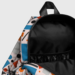 Детский рюкзак Прямоугольники и круги, цвет: 3D-принт — фото 2