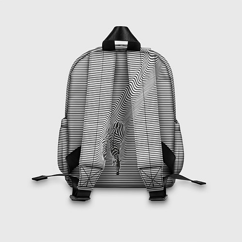 Детский рюкзак Зебра плывущая в полосках / 3D-принт – фото 2