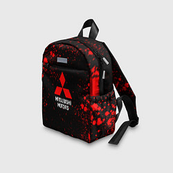 Детский рюкзак Митсубиси - красные брызги, цвет: 3D-принт — фото 2