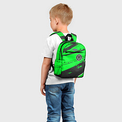 Детский рюкзак Leicester City sport green, цвет: 3D-принт — фото 2