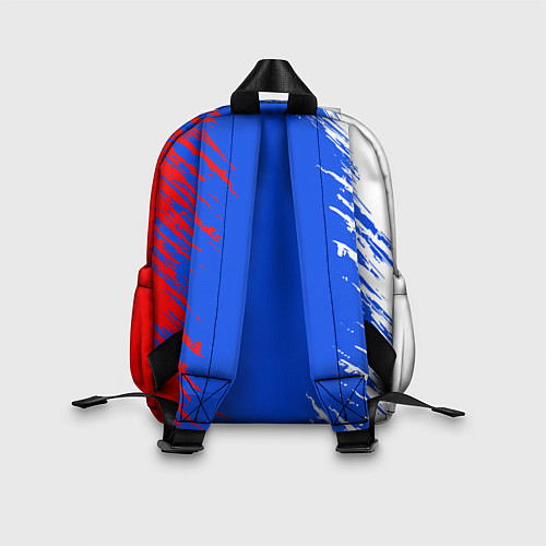 Детский рюкзак Триколор штрихи с гербор / 3D-принт – фото 2