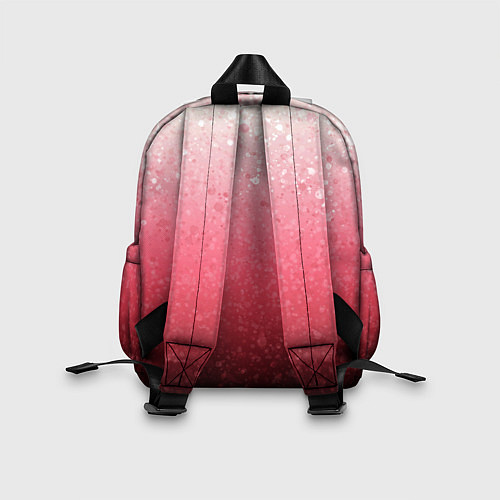 Детский рюкзак Градиент розово-чёрный брызги / 3D-принт – фото 2