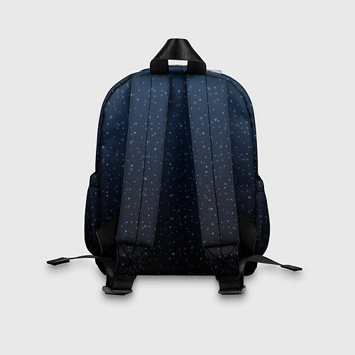 Детский рюкзак Абстрактный сине-чёрный ночной / 3D-принт – фото 2