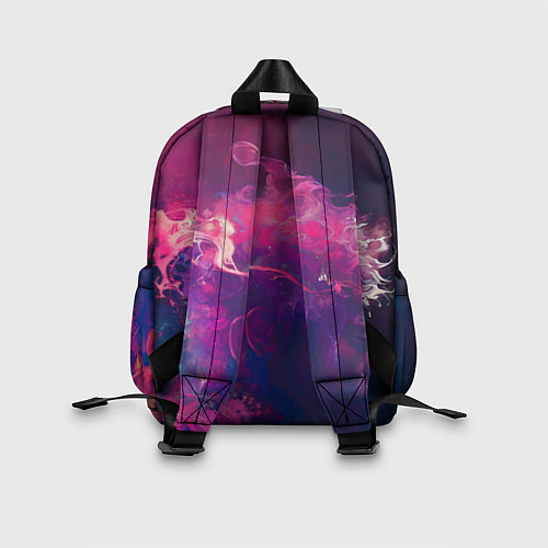 Детский рюкзак Человек растворяющийся в фиолетовом дыму / 3D-принт – фото 2