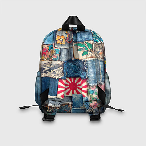 Детский рюкзак Японское художество пэчворк / 3D-принт – фото 2