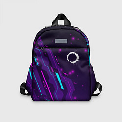 Детский рюкзак The Callisto Protocol neon gaming, цвет: 3D-принт