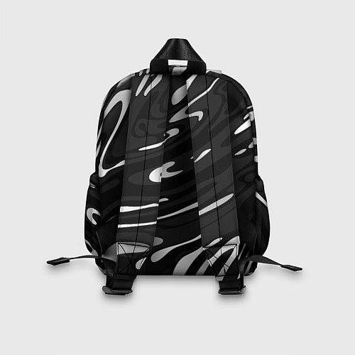 Детский рюкзак Мерседес АМГ - белые волны / 3D-принт – фото 2