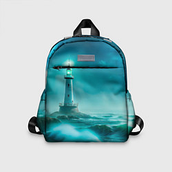 Детский рюкзак Белый маяк и ночной шторм, цвет: 3D-принт