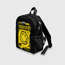 Детский рюкзак Nirvana - смайлик, цвет: 3D-принт — фото 2
