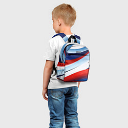 Детский рюкзак Волнистая абстракция в стиле минимализм, цвет: 3D-принт — фото 2