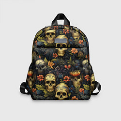Детский рюкзак Осень и черепа, цвет: 3D-принт