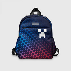 Детский рюкзак Minecraft неоновые соты, цвет: 3D-принт