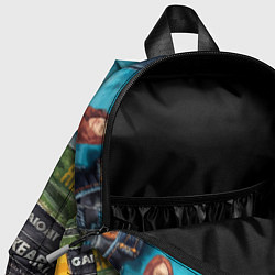 Детский рюкзак Vanguard collage - ai art patchwork, цвет: 3D-принт — фото 2