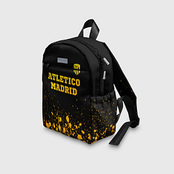 Детский рюкзак Atletico Madrid - gold gradient посередине, цвет: 3D-принт — фото 2