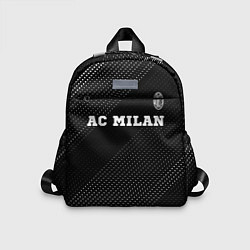 Детский рюкзак AC Milan sport на темном фоне посередине, цвет: 3D-принт