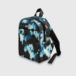 Детский рюкзак Чёрно синий тай дай, цвет: 3D-принт — фото 2