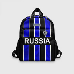 Детский рюкзак Россия- черно-синяя униформа, цвет: 3D-принт