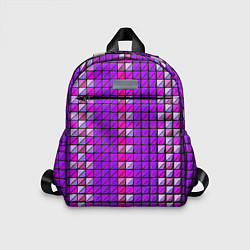 Детский рюкзак Фиолетовые плитки, цвет: 3D-принт