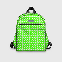 Детский рюкзак Зелёные лепестки шестиугольники