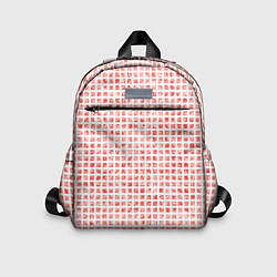 Детский рюкзак Паттерн маленькая красная мозаичная плитка, цвет: 3D-принт