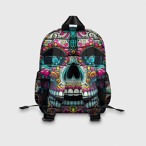 Детский рюкзак Cool skull - graffiti ai art / 3D-принт – фото 2