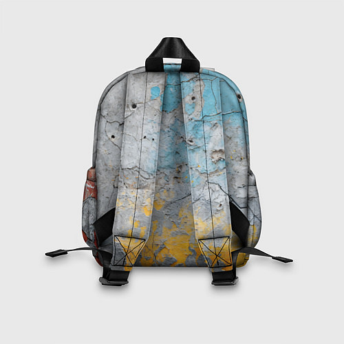 Детский рюкзак Бетонная стена с краской / 3D-принт – фото 2