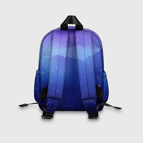 Детский рюкзак Синий космос и звезды / 3D-принт – фото 2