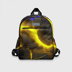 Детский рюкзак Желтое неоновое свечение, цвет: 3D-принт