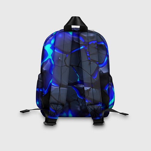 Детский рюкзак Синее ледяное свечение / 3D-принт – фото 2